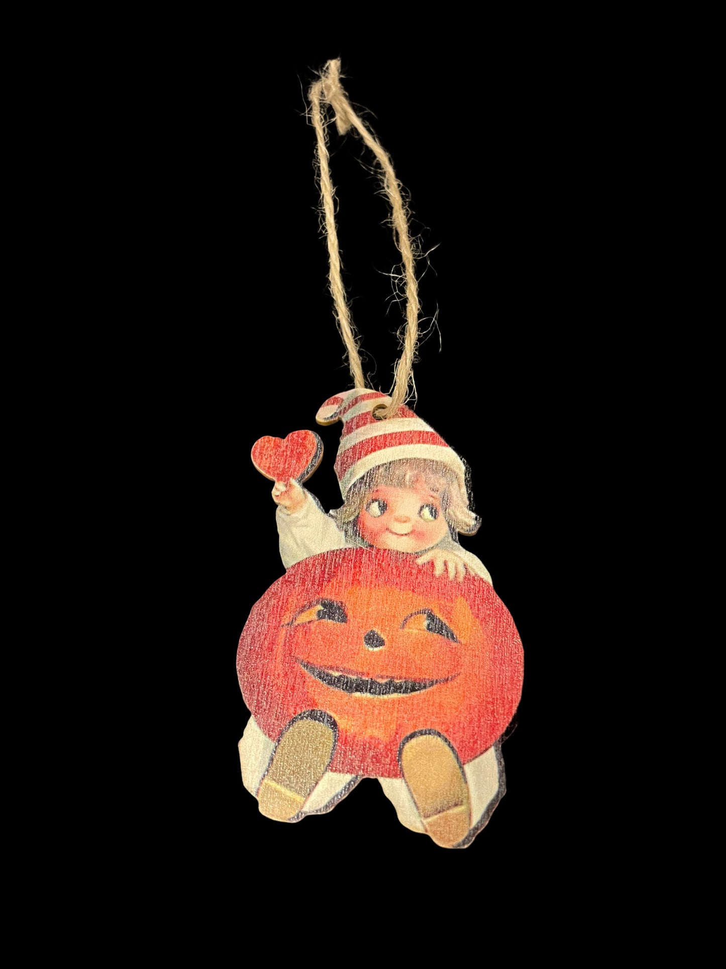 Vintage Halloween Wooden Ornaments