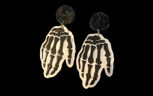 Skeleton Hand Dangle Earrings