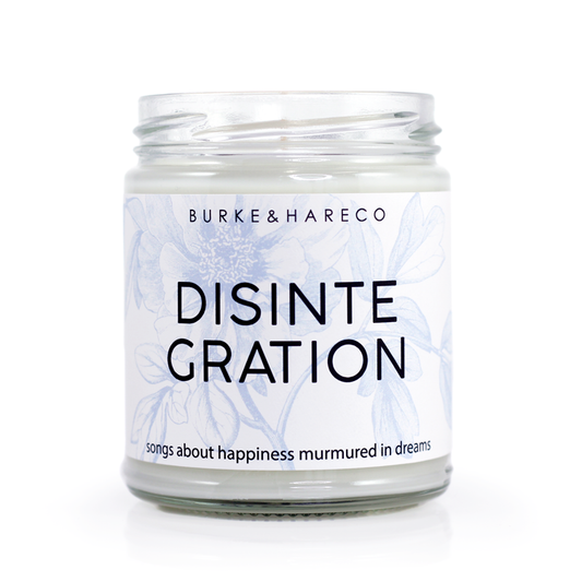 Burke & Hare Co - Scented Candle - Disintegration - 9 oz in a glass jar with lid