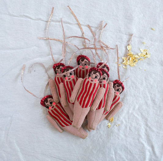 Chubby Carnival Babies Cotton & Lavender Filled Ornament