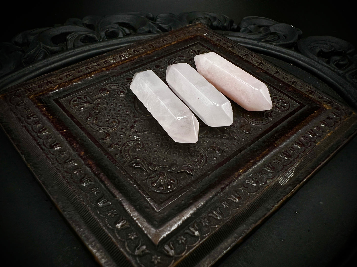 Rose Quartz Double Points