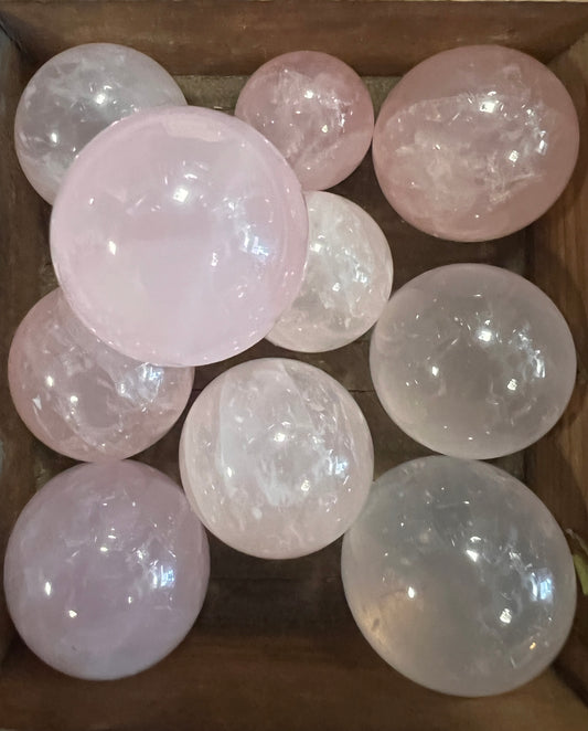 Rose Quartz Spheres