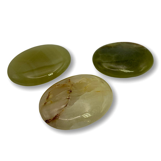 Green Onyx Palm Stone