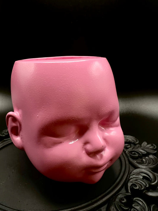 Pink Doll Head Pot