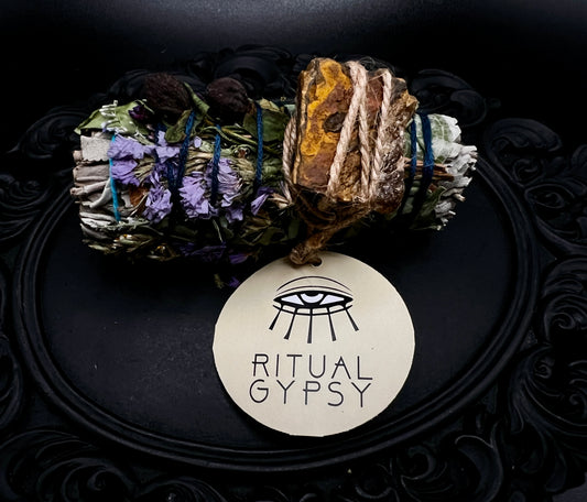 Ritual Gypsy Sage wands with Stones