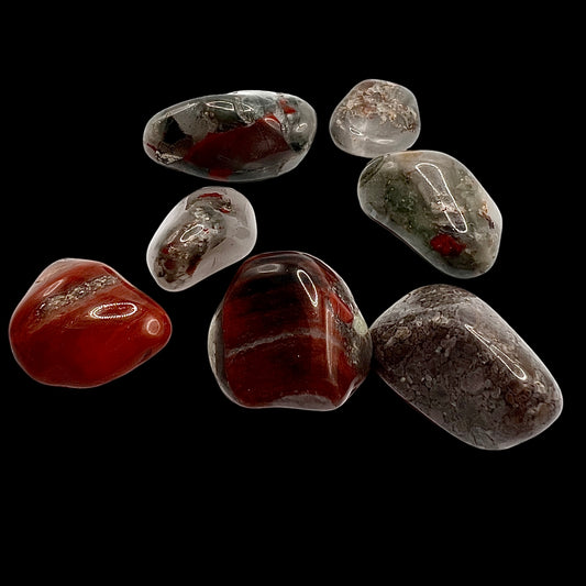 African Bloodstone Tumbled Stones