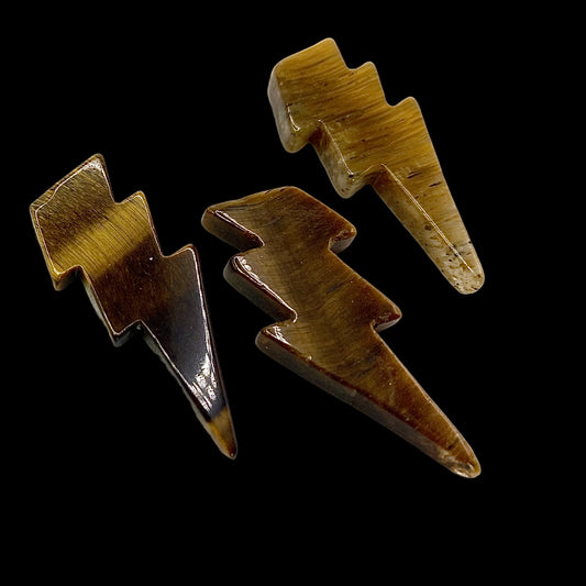 Tigers Eye Lightening Bolts