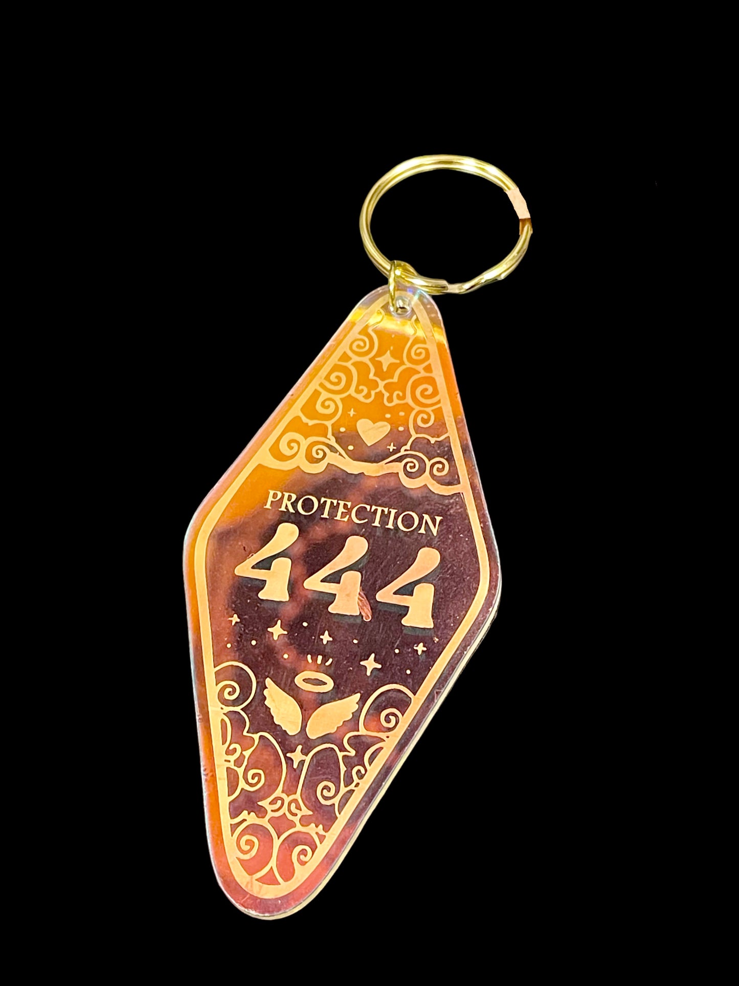 Angel Number Holographic Keychain