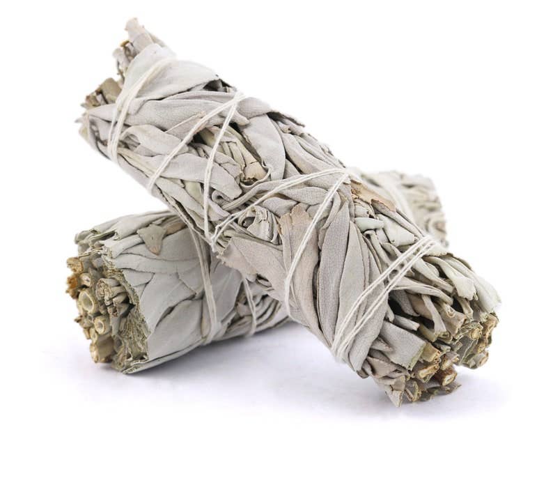 White Sage Smudge Sticks 4" Bundles