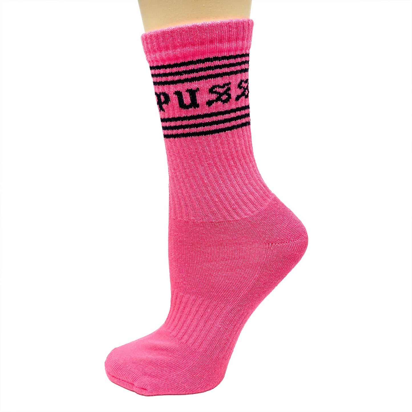 Sourpuss - SOURPUSS HI VIS CREW SOCKS PNK - Default