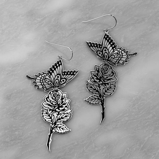 While Odin Sleeps - Symbiosis - Fundraiser Earrings - Aluminum