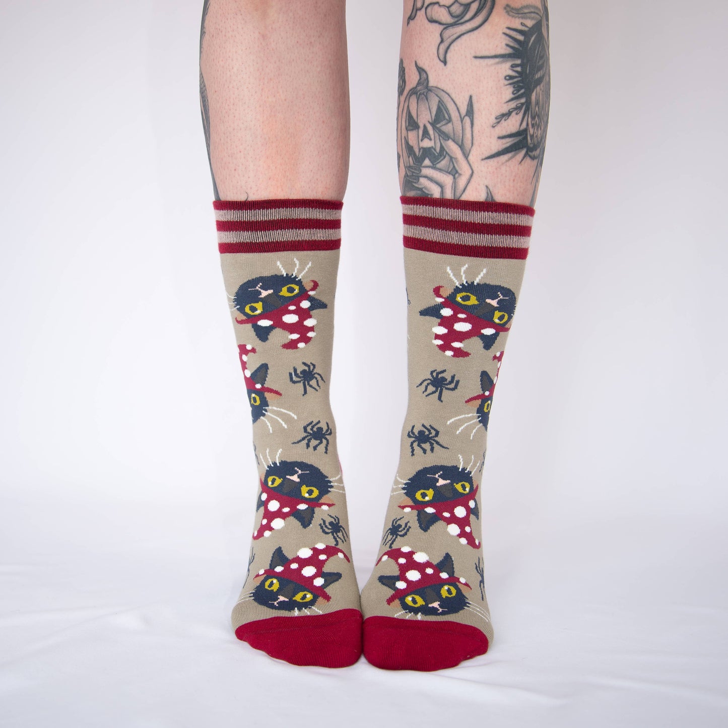 Witchy Whiskers Crew Socks