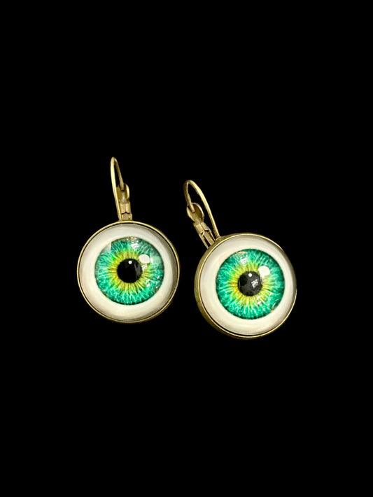 Eyeball Dangle Earrings Real