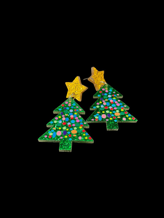 Christmas Tree Earrings