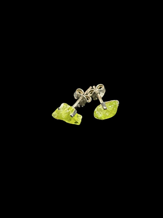 Peridot Gemstone Stud Earrings