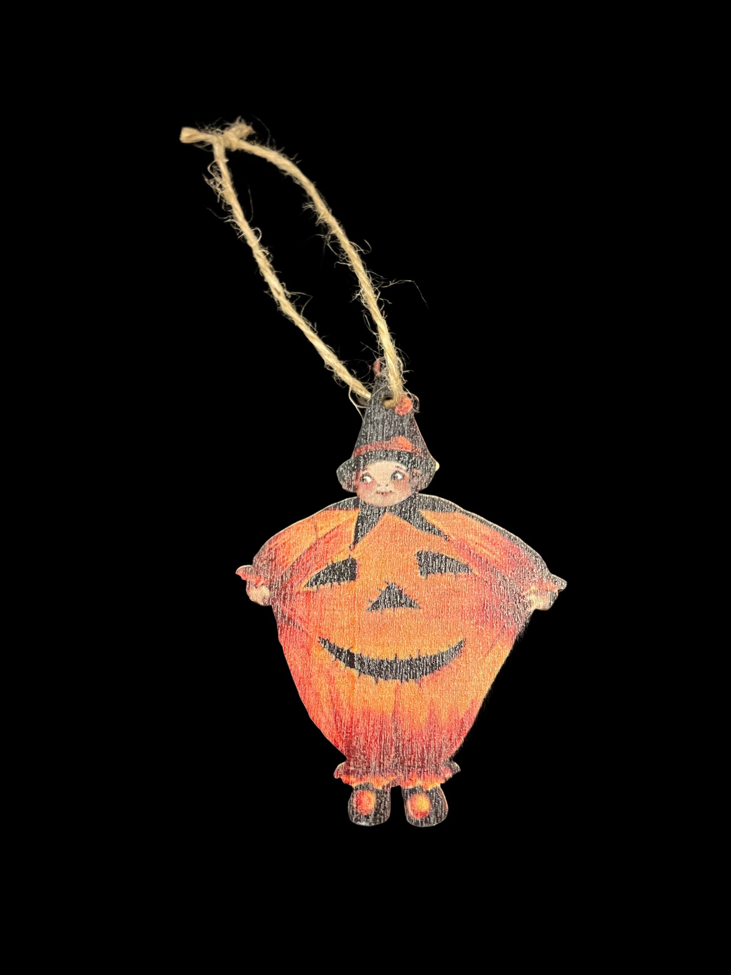 Vintage Halloween Wooden Ornaments