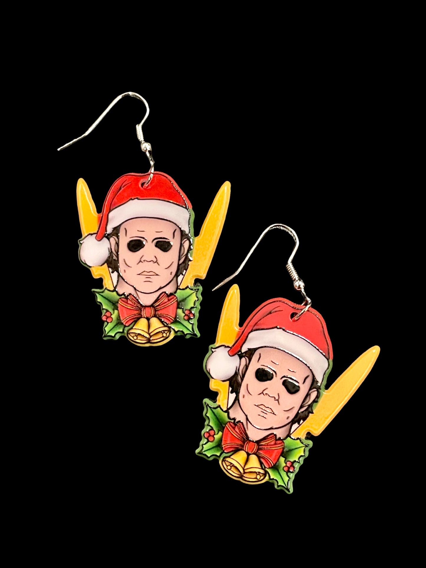 Michael Myers Christmas Earrings