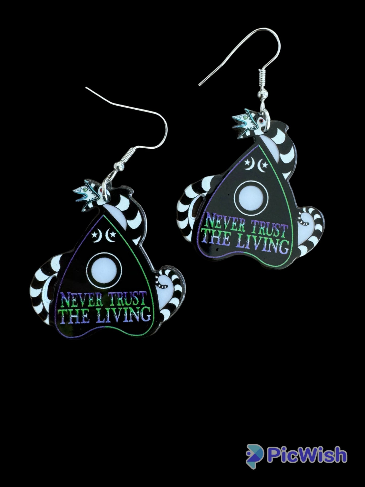 Beetlejuice Planchette Earrings