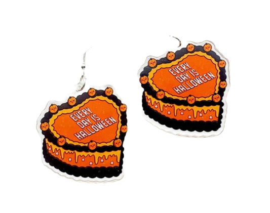 Everyday Is Halloween Cake Earrings