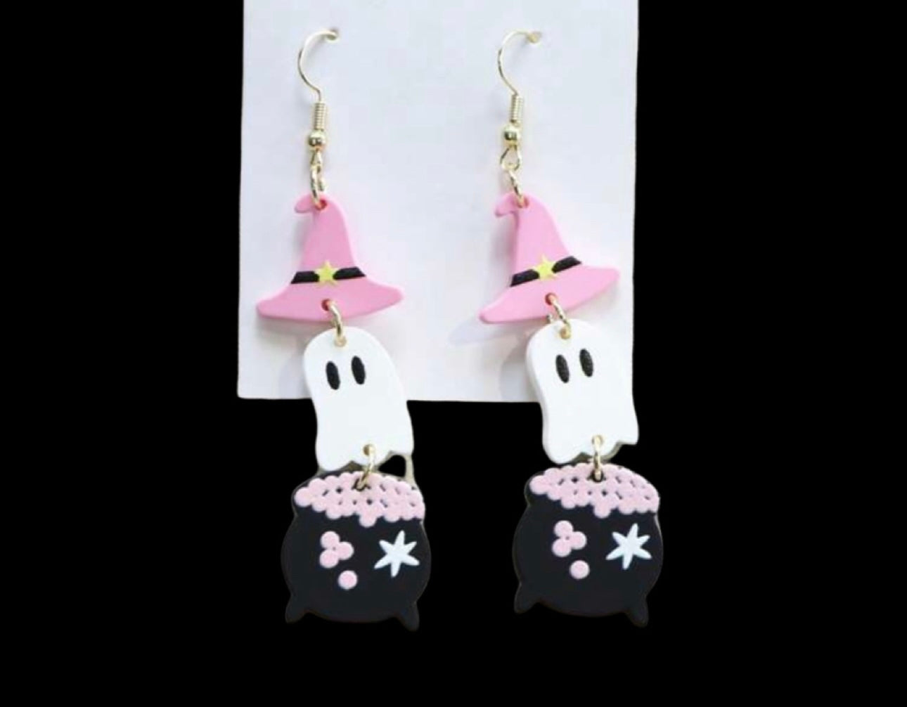 Ghost & Cauldron Earrings