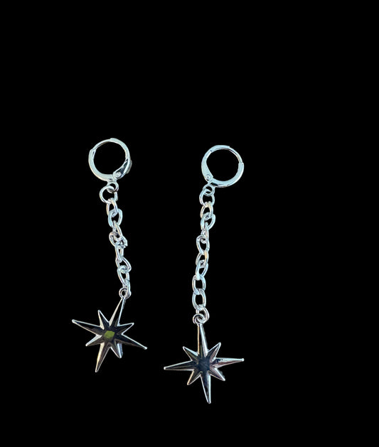 Pointed Star Dangle Earrings