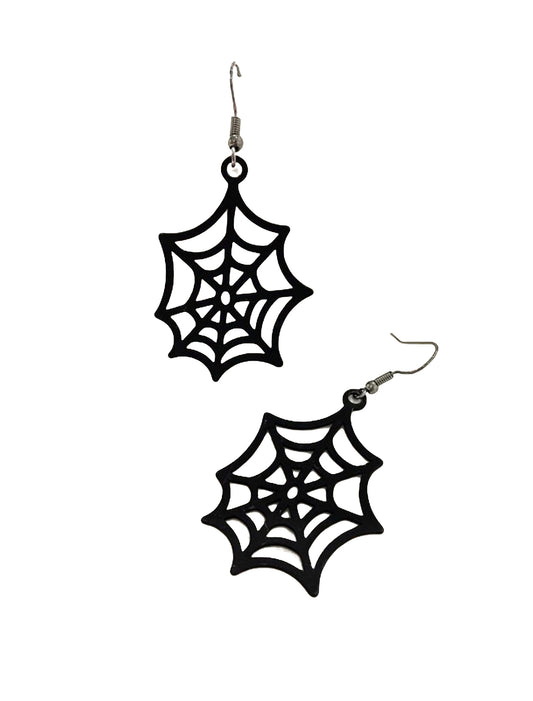 Spider Web Dangle Earrings