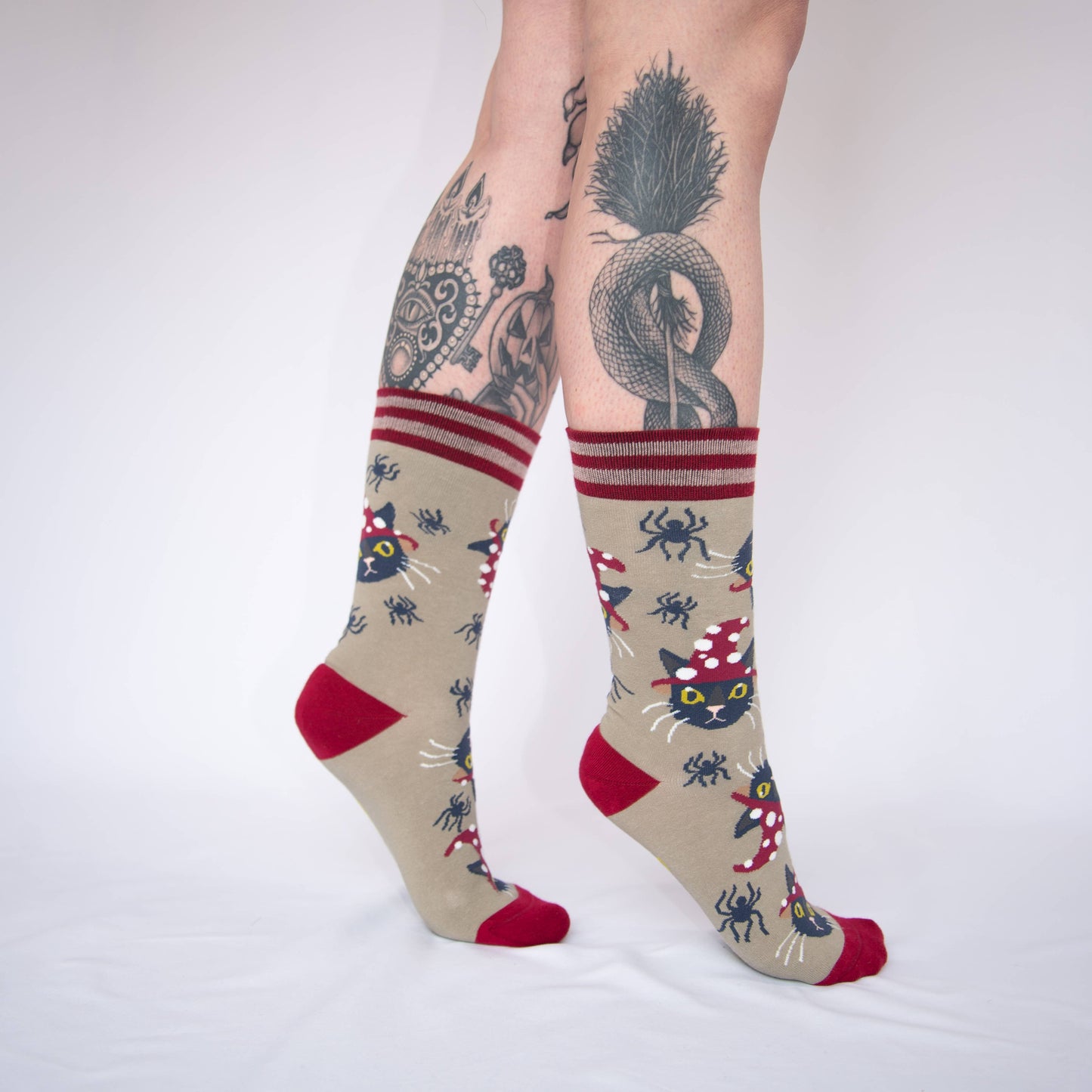 Witchy Whiskers Crew Socks