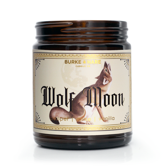 Burke & Hare Co - Gothic Scented Candles - Wolf Moon - Dark Academia