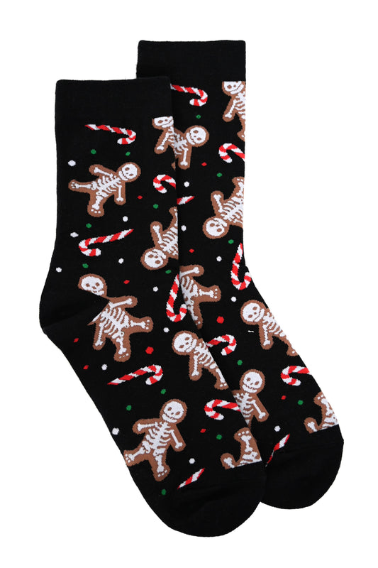 Gingerdead Man Socks - Foxblood