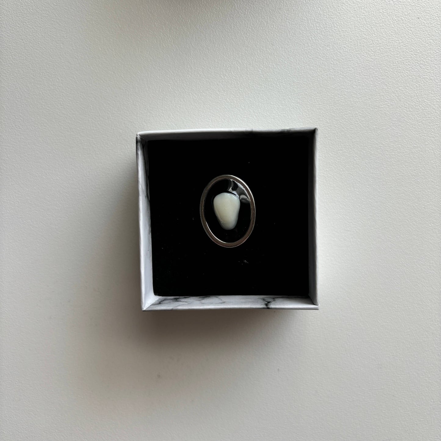 Oddity Ring - Resin Human Tooth Canine