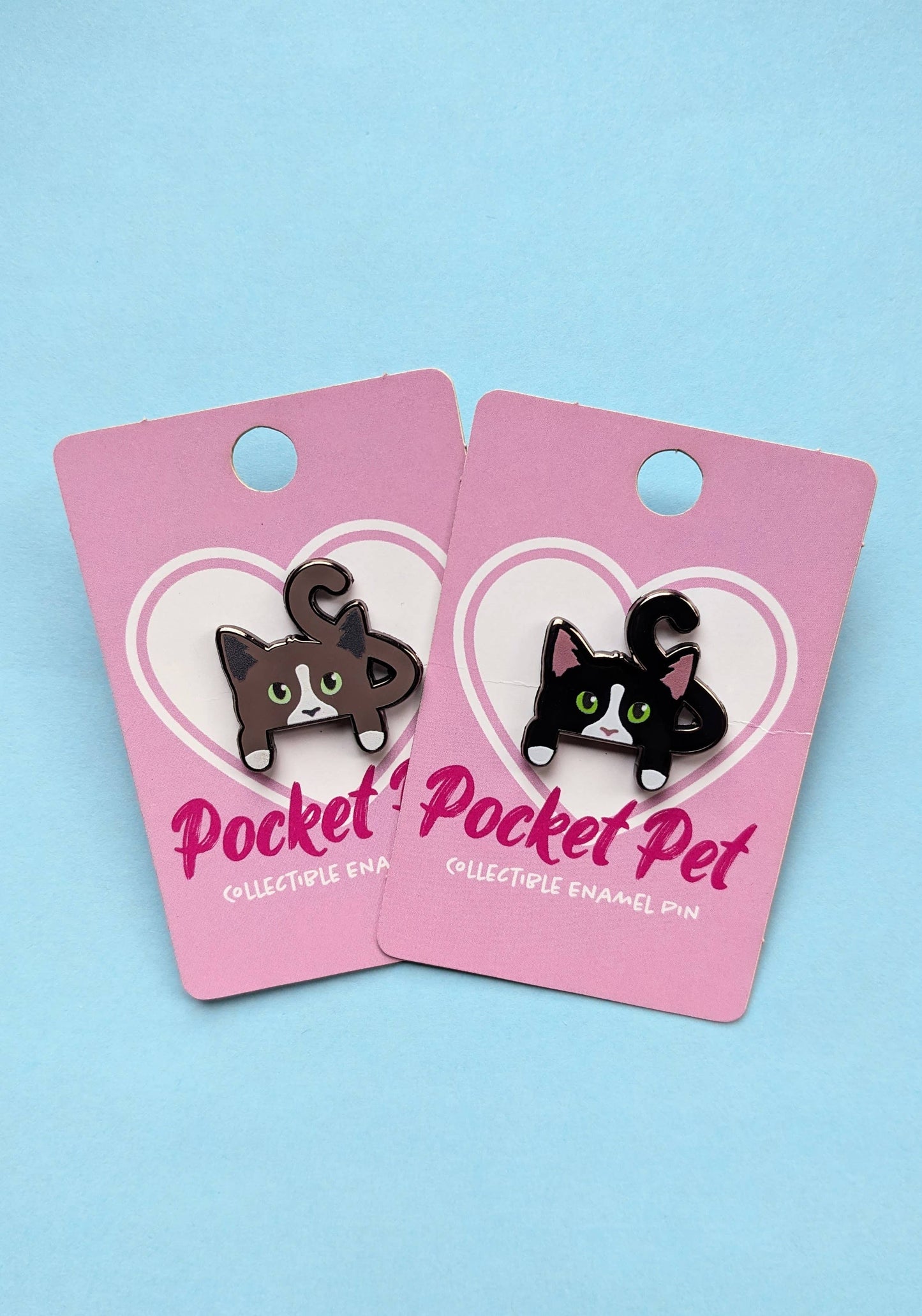 Pocket Pet Enamel Pin - All Black