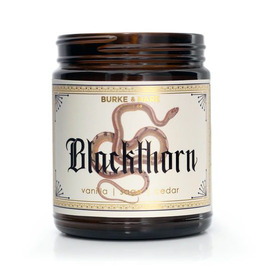 Burke & Hare Co - Gothic Scented Candles - Blackthorn - Vanilla - Witchy