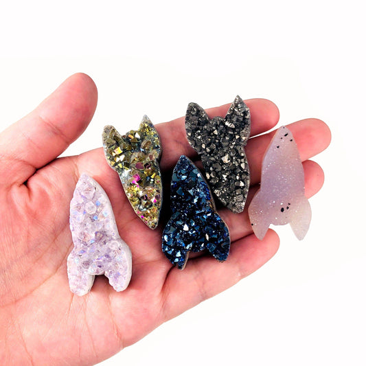 Druzy Rocket Shaped Cabochons