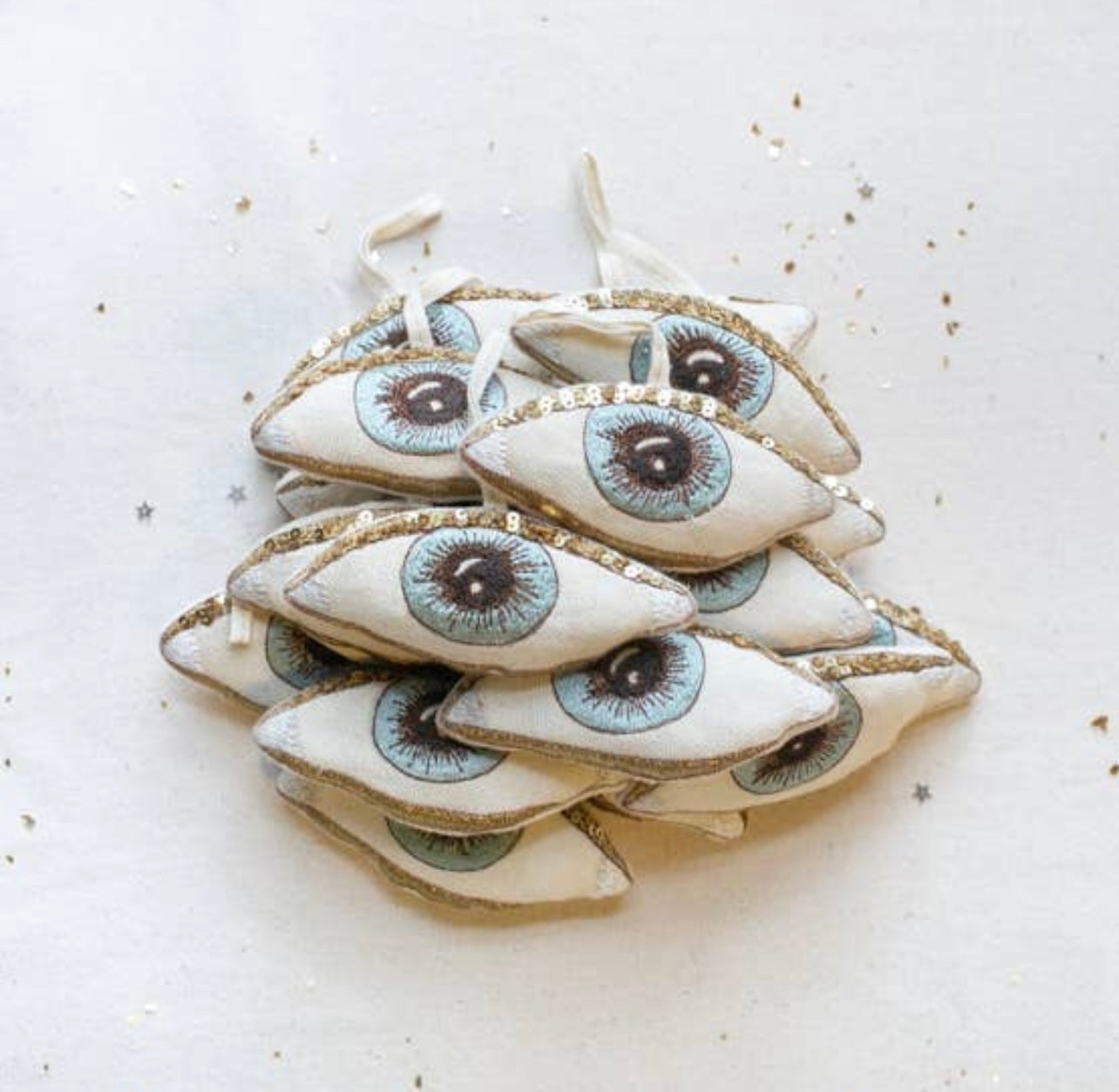 Evil Eye Cotton & Lavender Filled Ornament
