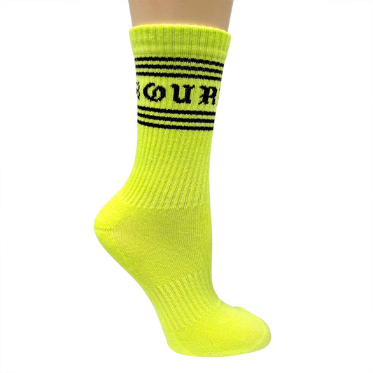 Sourpuss - SOURPUSS HI VIS CREW SOCKS YLW - Default