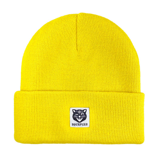 Sourpuss - SOURPUSS JINX CAT KNIT HAT HI VIS YLW - Default