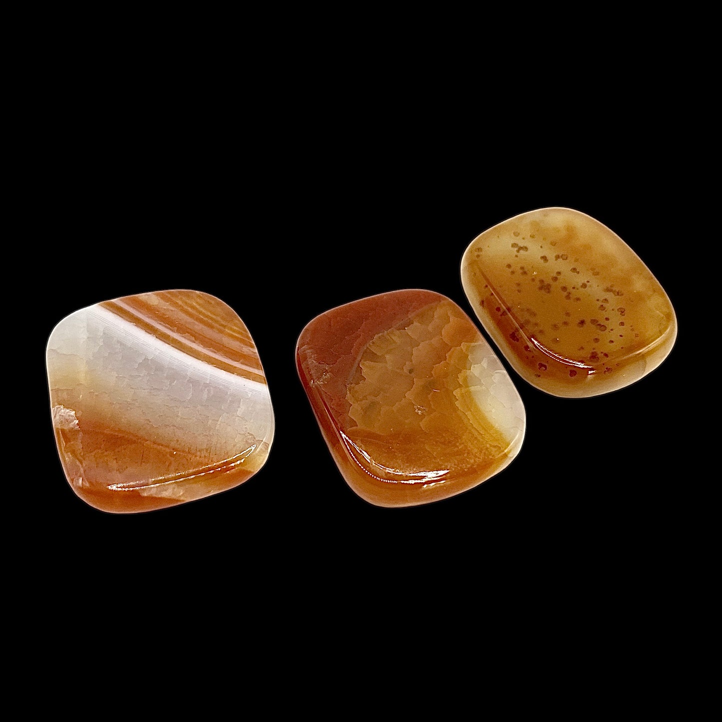 Fire Agate Worry Stones